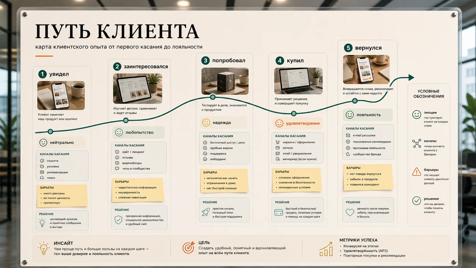 Промпт «Путь клиента»: пример результата