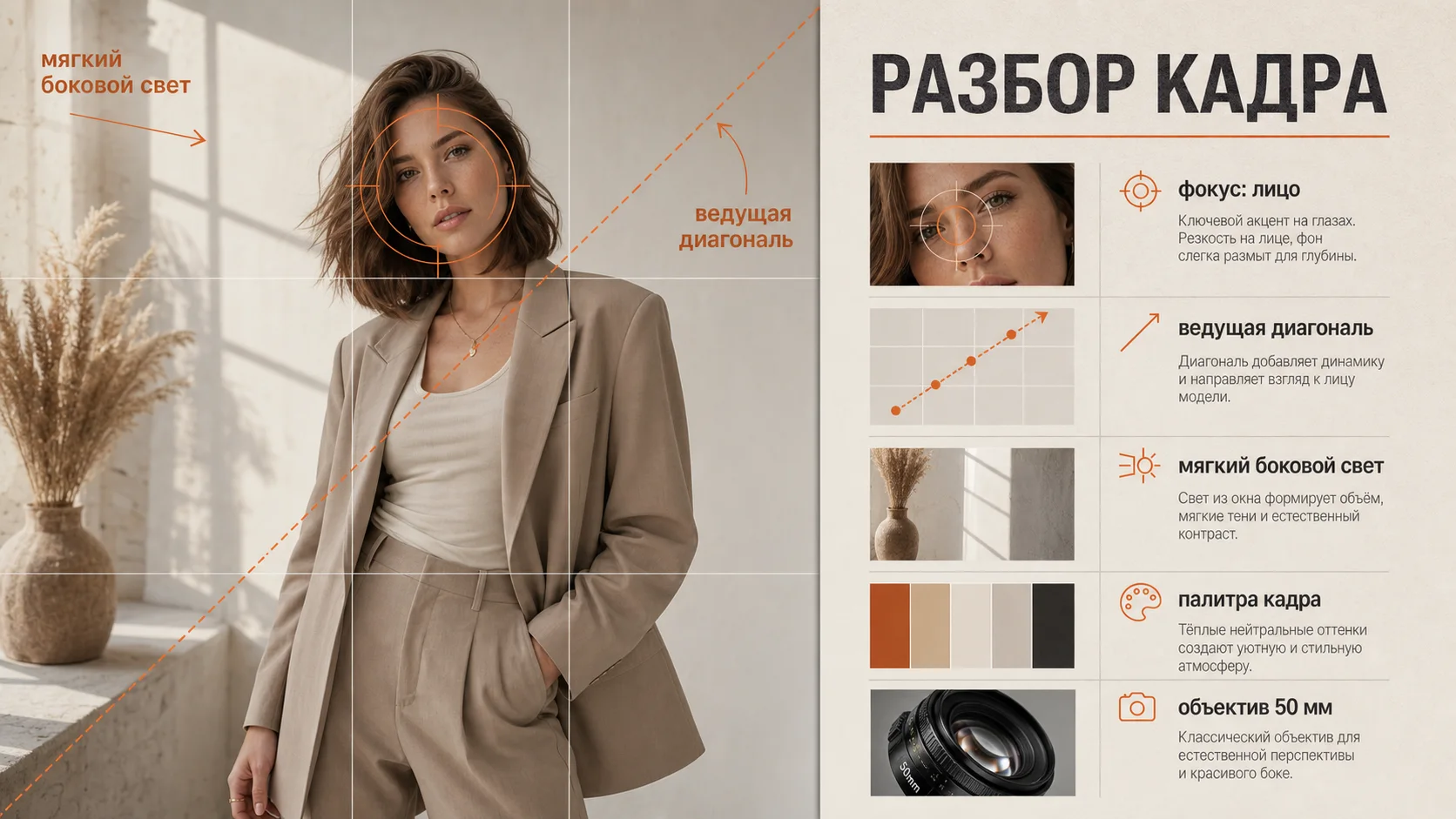 Промпт «Разбор fashion кадра»: пример результата