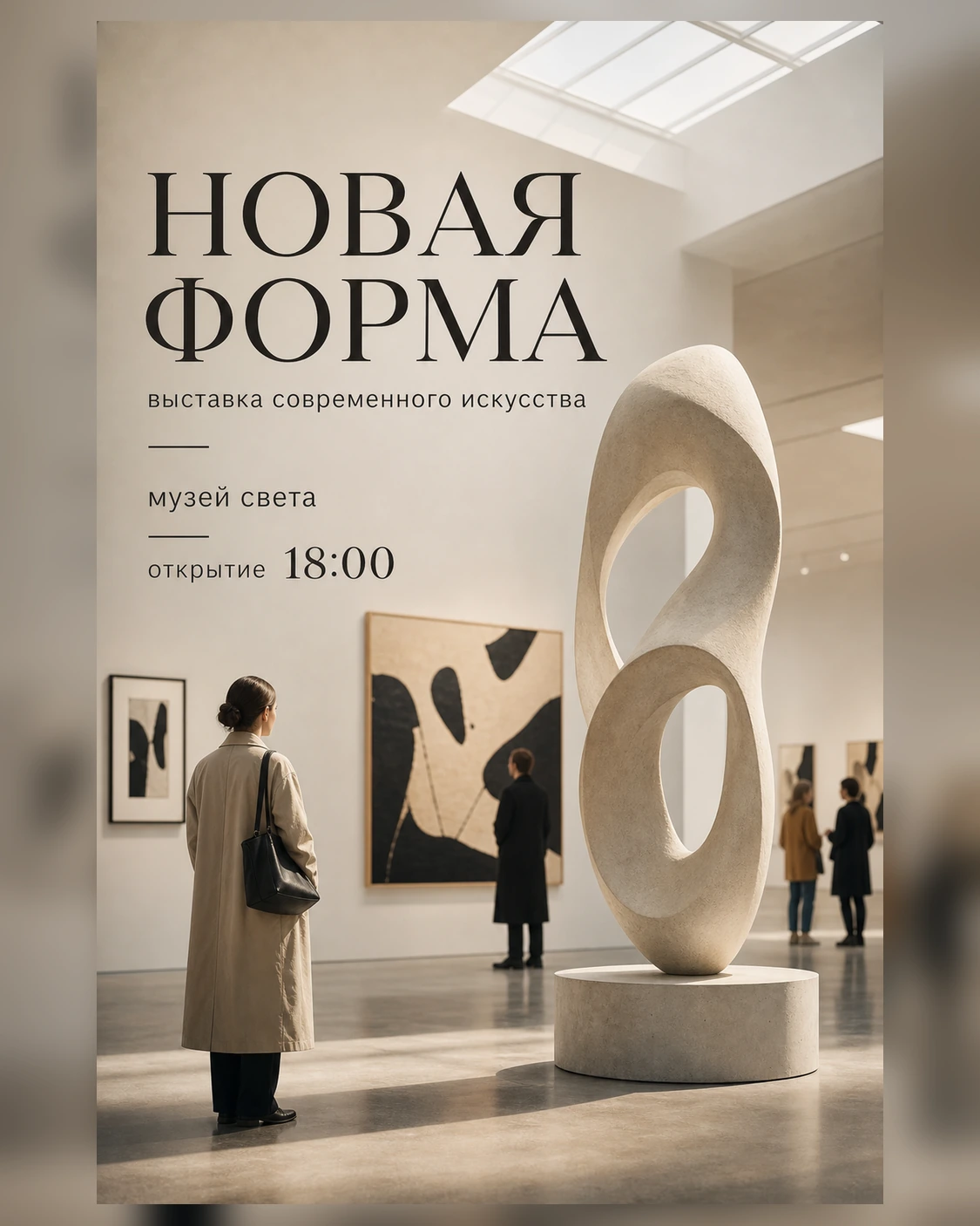 Промпт «Музейная выставка»: пример результата