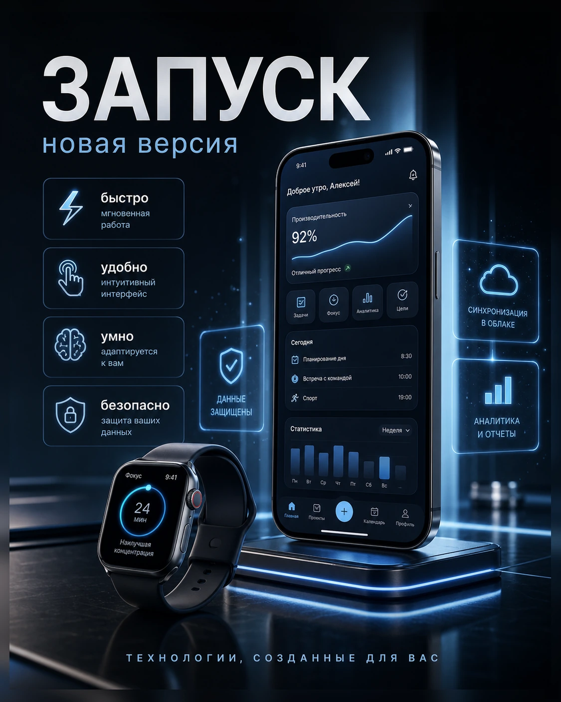Промпт GPT Image для баннера в соцсети