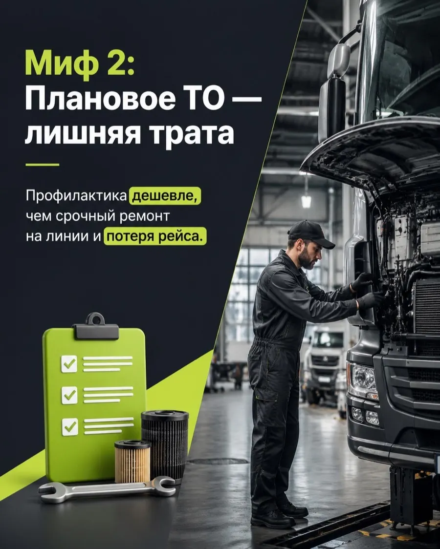 Слайд про плановое техобслуживание